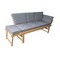 Deko Living Outdoor Acacia Wood Patio Bench/Lounge w/ Fold Down Center Table & Side Panels COP20209 - alternate 3